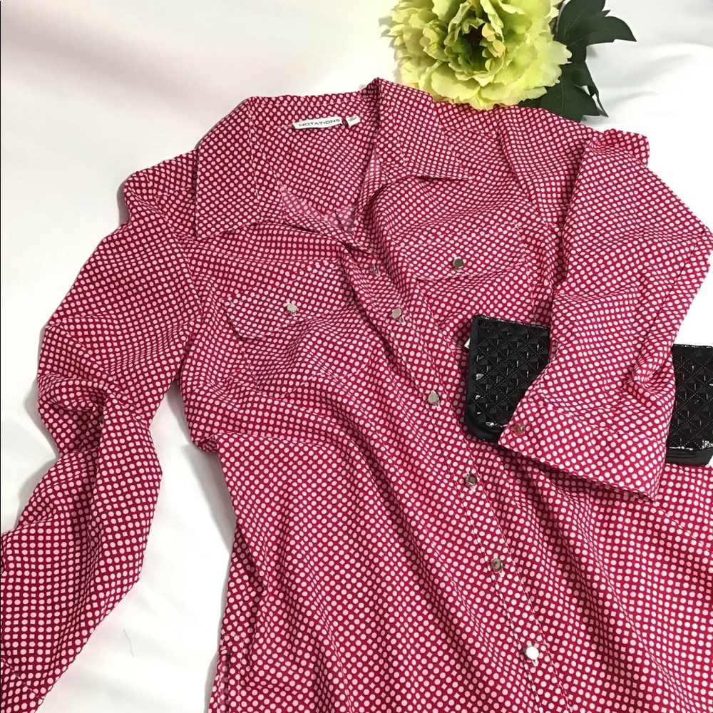 Pink and White blouse